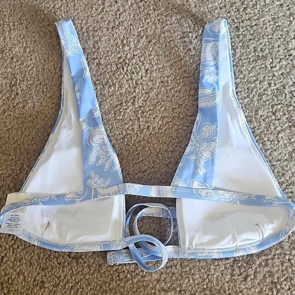 L*Space Avery Bali Blooms Bikini Top Size Large